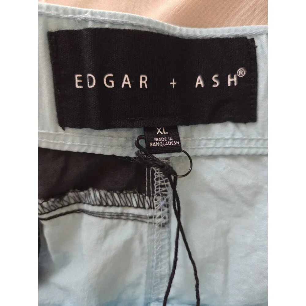 Edgar Ash Robin's‎ Egg Blue Swim Board Shorts XL Not Lined NWT